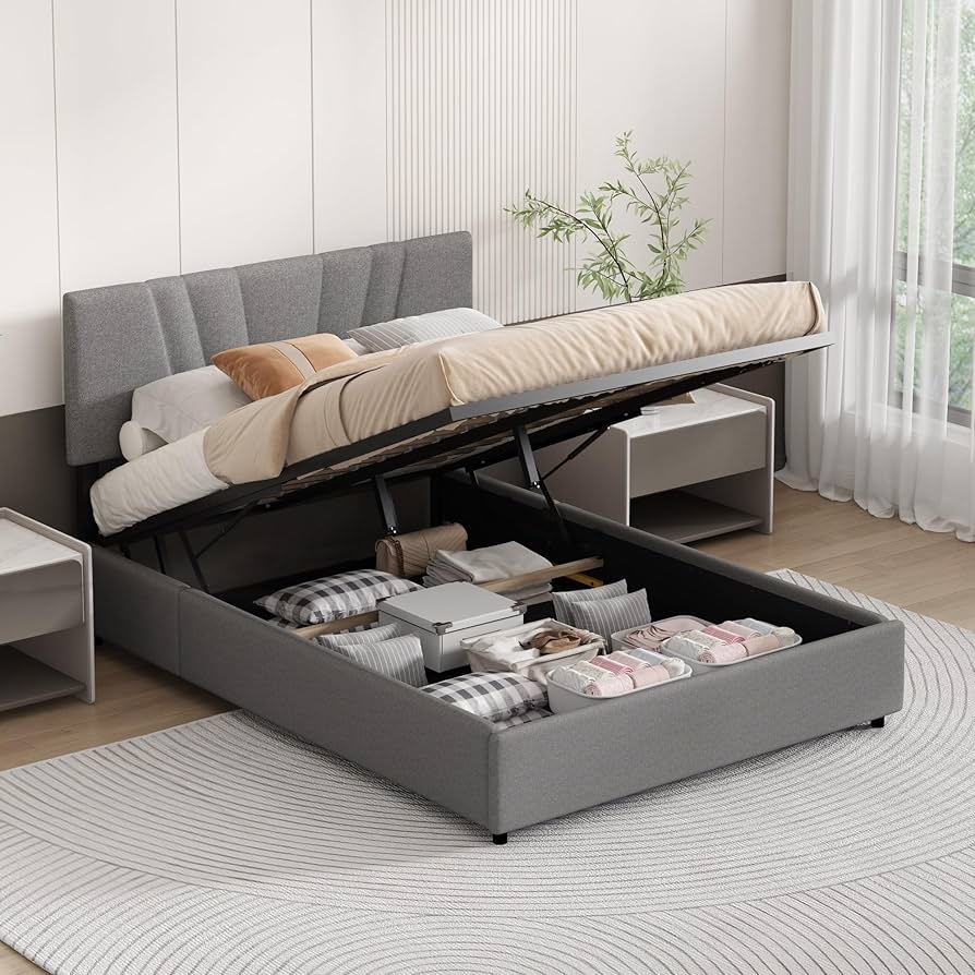 Fellows!(Q)「Q.E.D.」 Qeetex King Bed Frame Platform with Headboard and Footboard